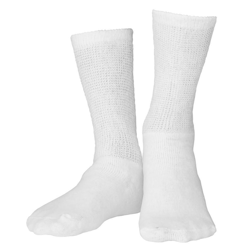 Truform Loose Fit Diabetic Sock, 3 Pack, Large / White Truform Loose Fit Diabetic Sock, 3 Pack, Large / White