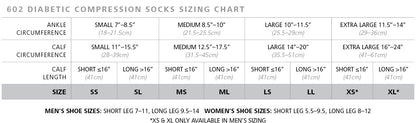 Sigvaris 602 Diabetic Men's 18-25 mmHg Knee High Compression Socks