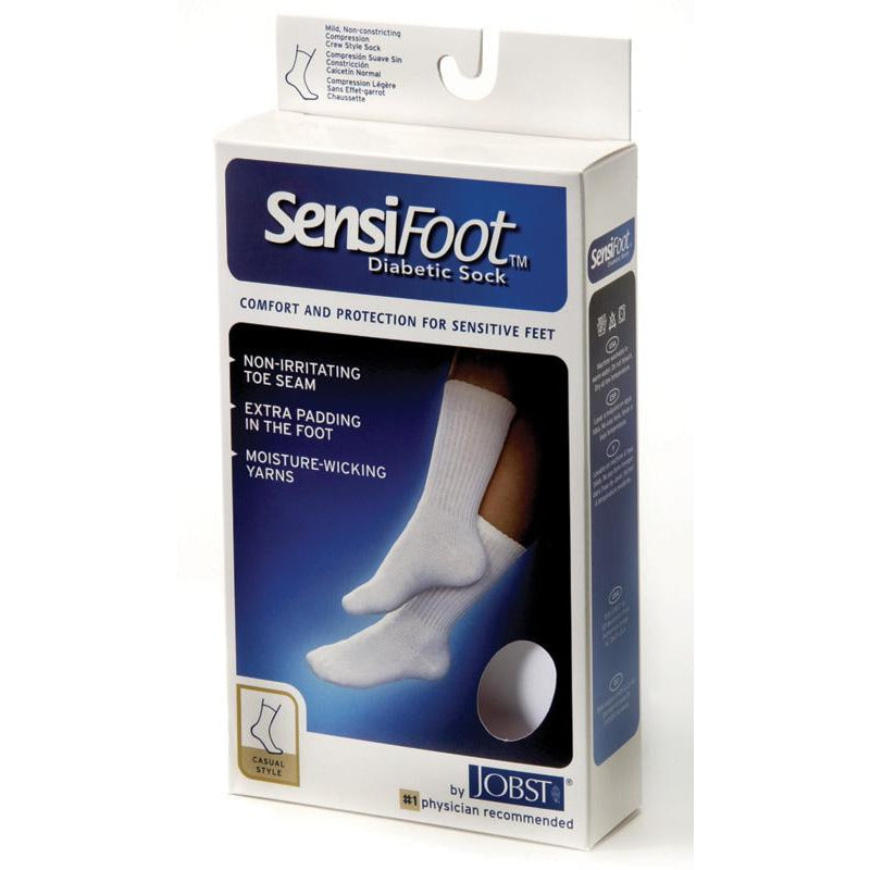 Jobst SensiFoot 8-15 mmHg Diabetic Crew Socks