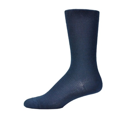 Simcan Comfeez Mid-Calf Dress Socks, Navy