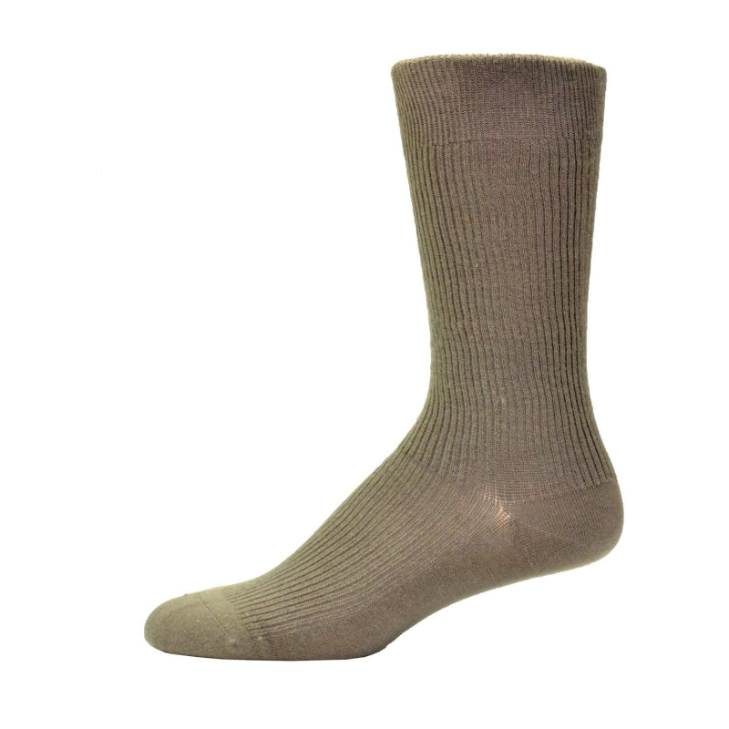 Simcan Comfeez Mid-Calf Dress Socks, Sand