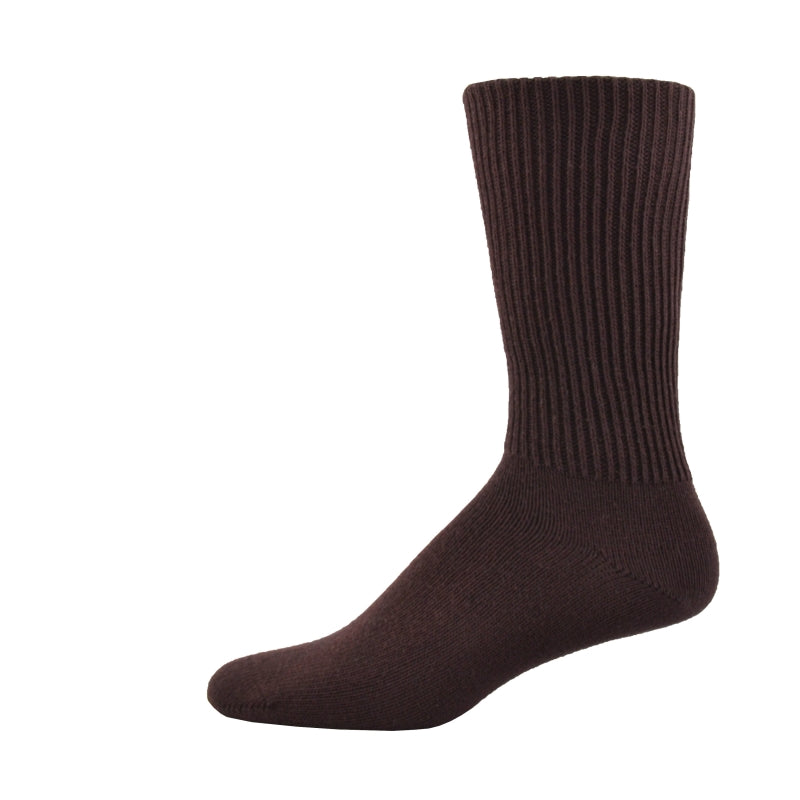 Simcan Comfort Mid-Calf Socks, Brown