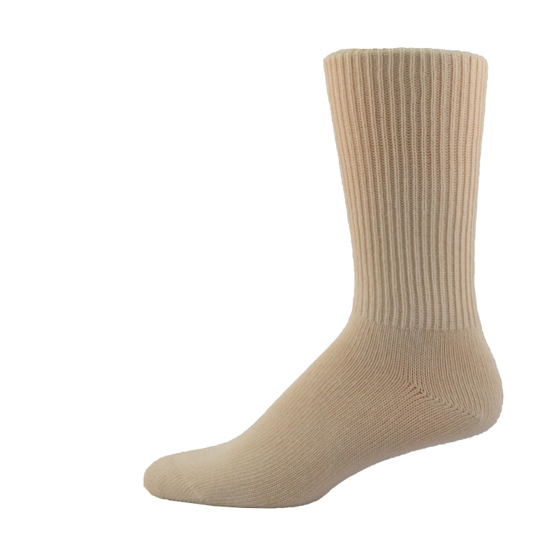 Simcan Comfort Mid-Calf Socks, Natural