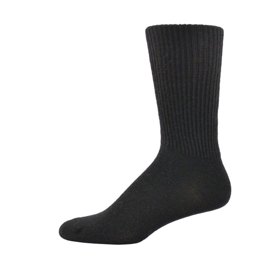 Simcan Comfort Merino Wool Mid-Calf Socks, Black