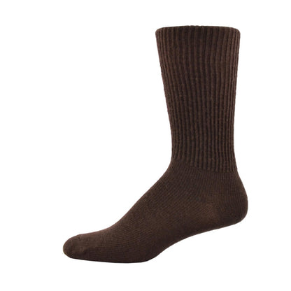 Simcan Comfort Merino Wool Mid-Calf Socks, Brown