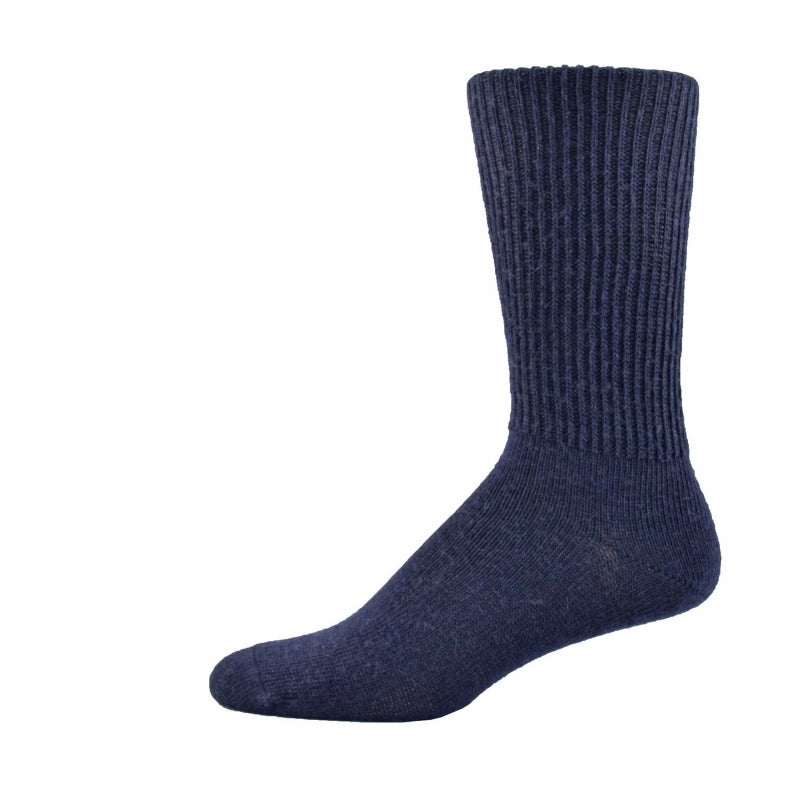 Simcan Comfort Merino Wool Mid-Calf Socks, Navy