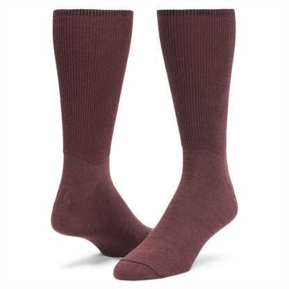 Wigwam Diabetic Walker Crew Socks, Catawba Grape