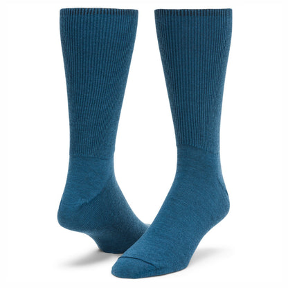 Wigwam Diabetic Walker Crew Socks, Majolica Blue